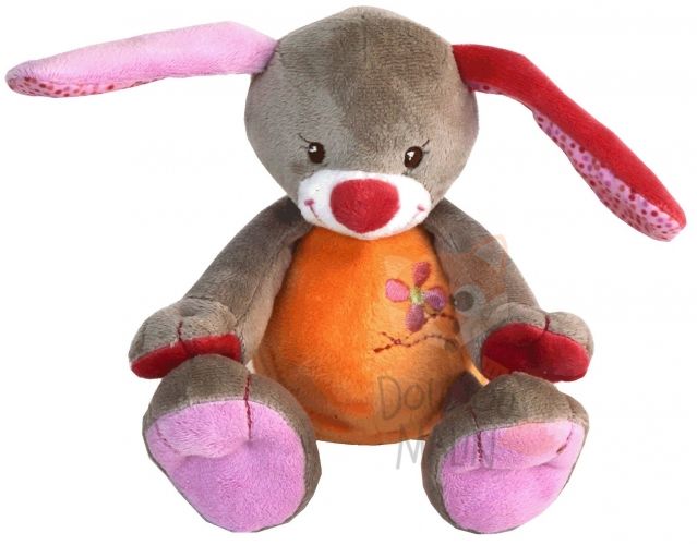  charlotte lapin violet orange rouge broderie fleur 